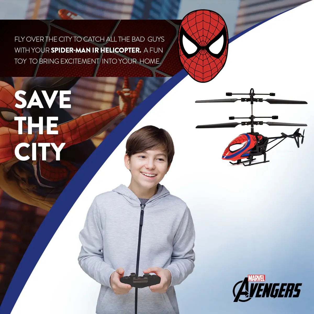 Marvel Spider-Man 2CH IR Helicopter