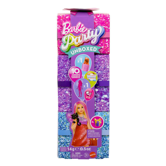 Barbie Party Unboxed Glam Party Red Sparkle Doll (JFY68)