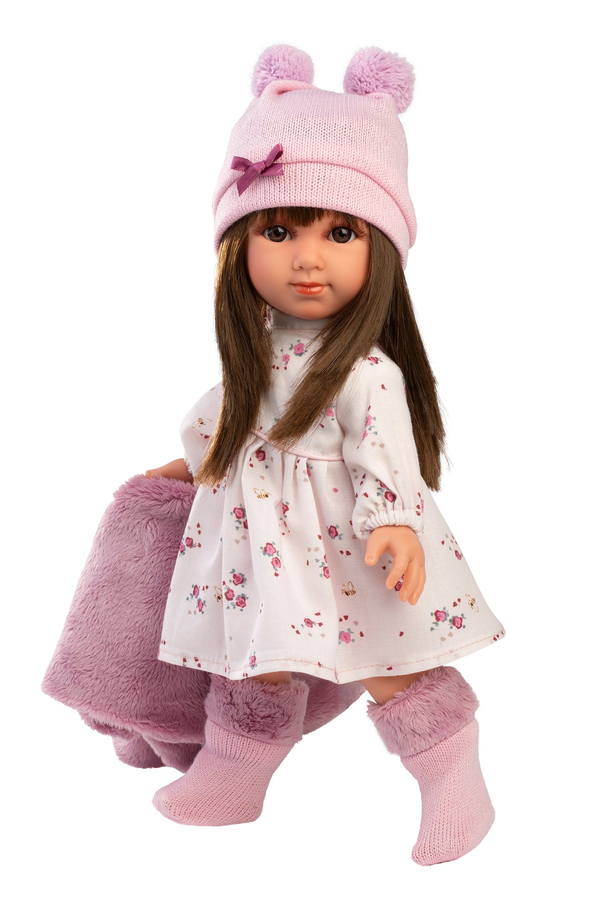 Llorens Martina 13.8" Soft Body Fashion Doll (LL53556) — with hooded cape
