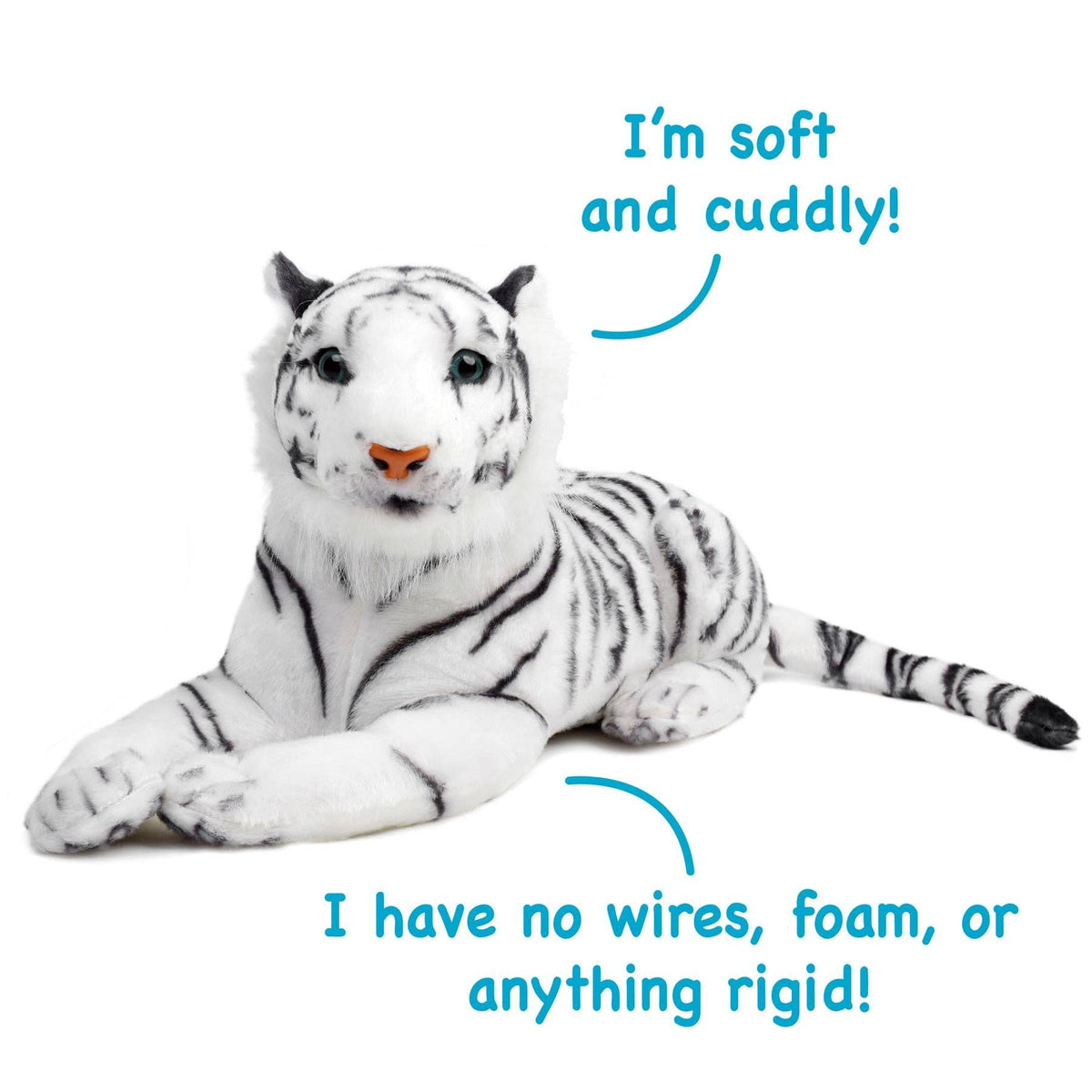 TigerHart Saphed the White Tiger 17-inch plush