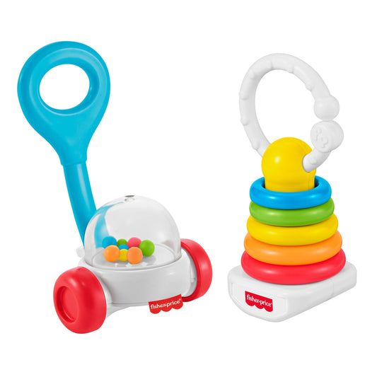 Fisher-Price Newborn Classic 2-Pack Rattle Set (JKP54)
