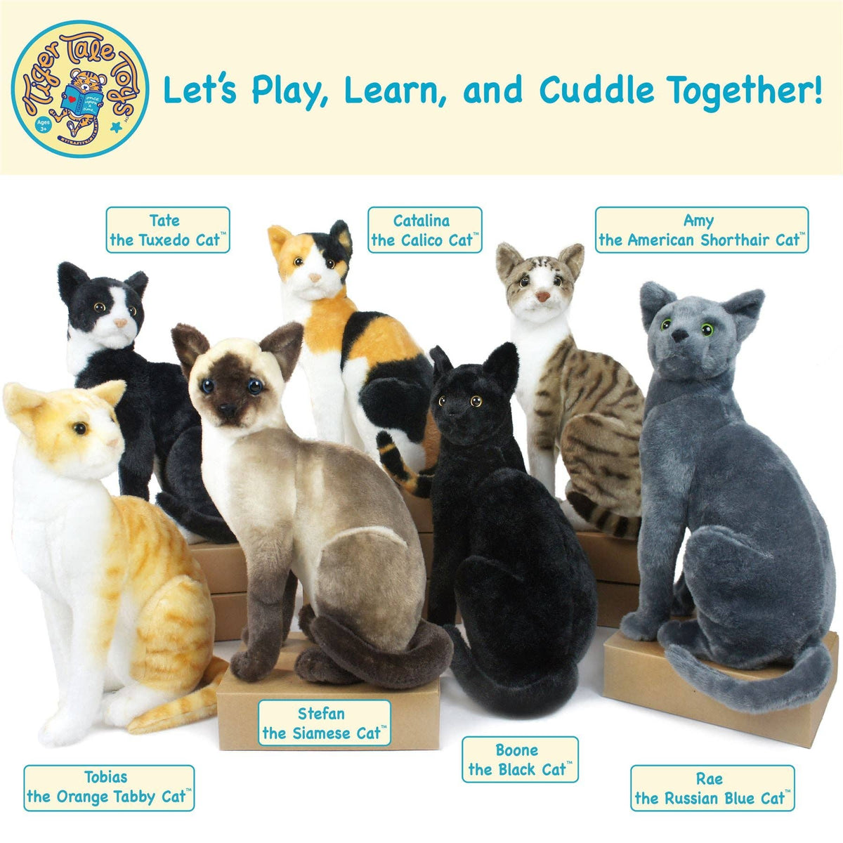 TigerHart Stefan the Siamese Cat 13-inch plush