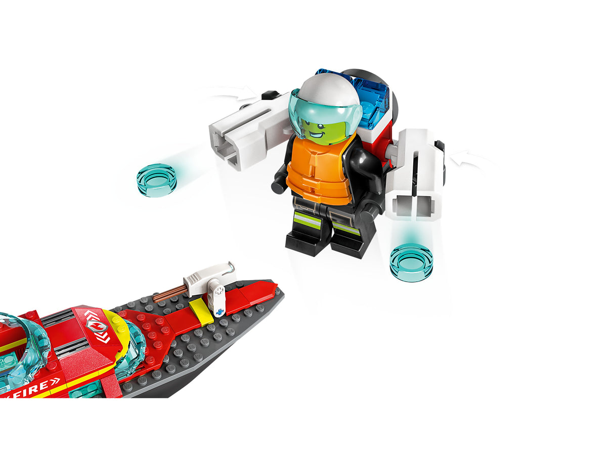 LEGO City Fire Rescue Boat (60373) detail view