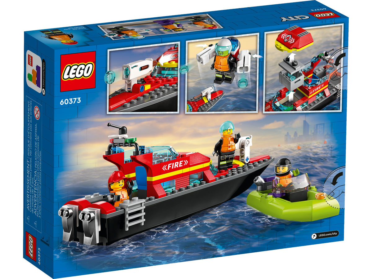 LEGO City Fire Rescue Boat (60373) detail view