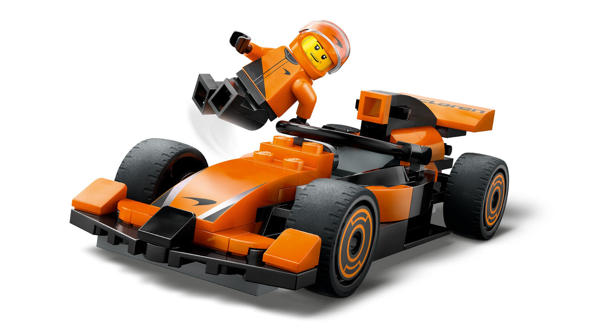 LEGO City F1 Driver with McLaren Race Car (60442) detail view