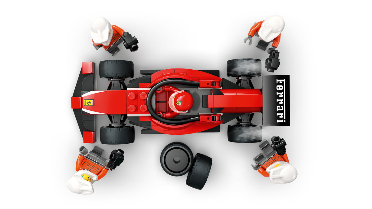 LEGO City F1 Pit Stop & Pit Crew with Ferrari Car (60443) detail view