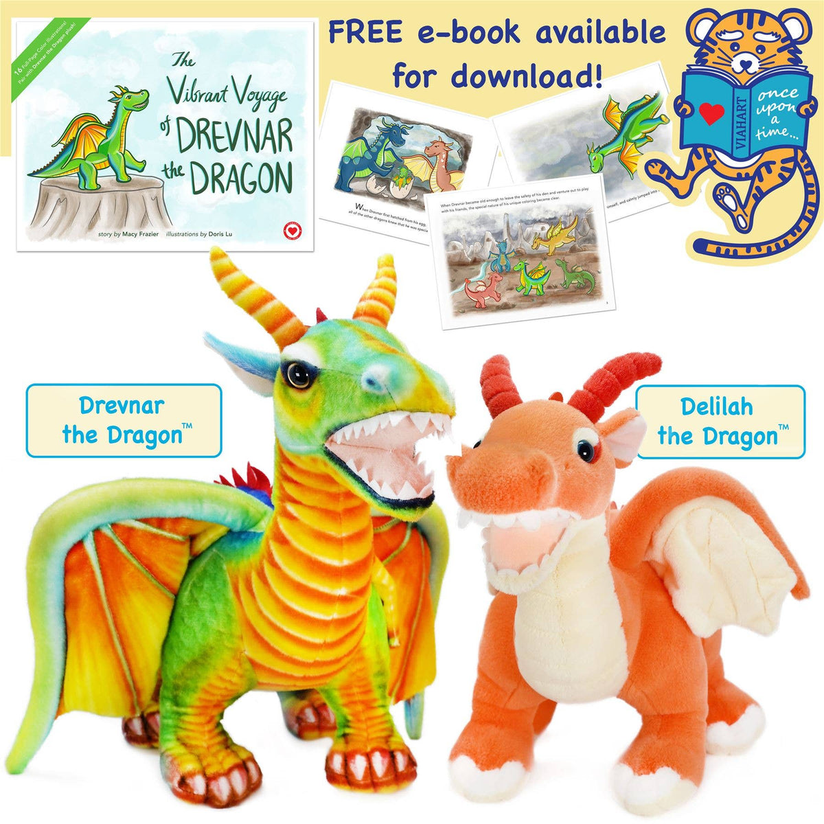 TigerHart Drevnar the Dragon 29-inch plush