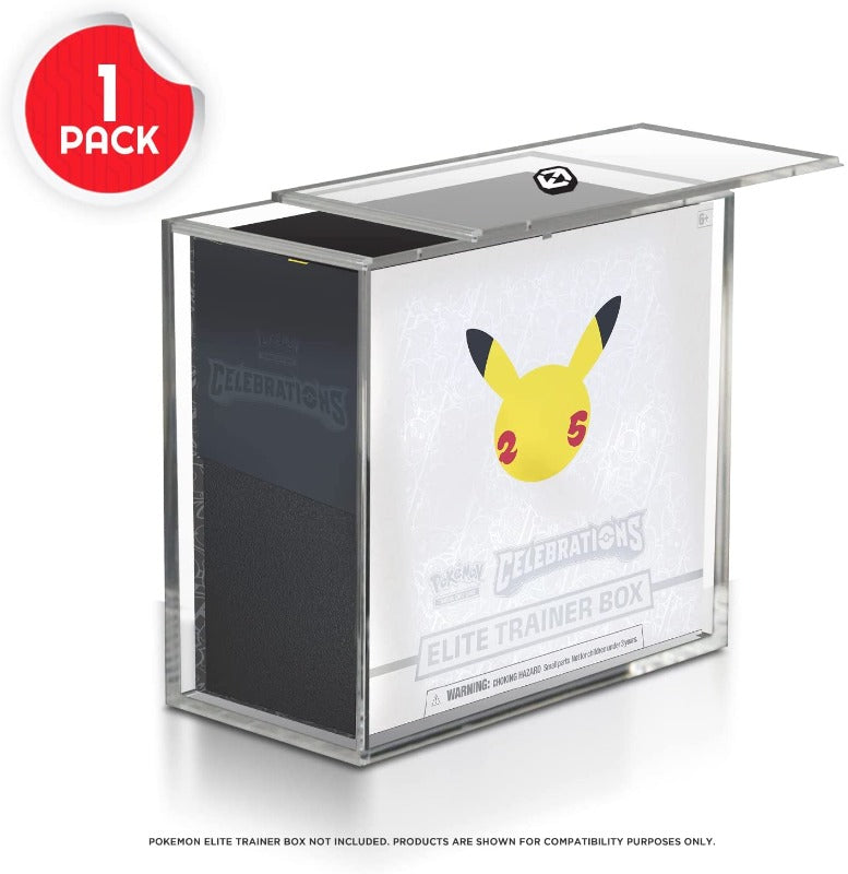 EVORETRO acrylic ETB display case with sliding lid