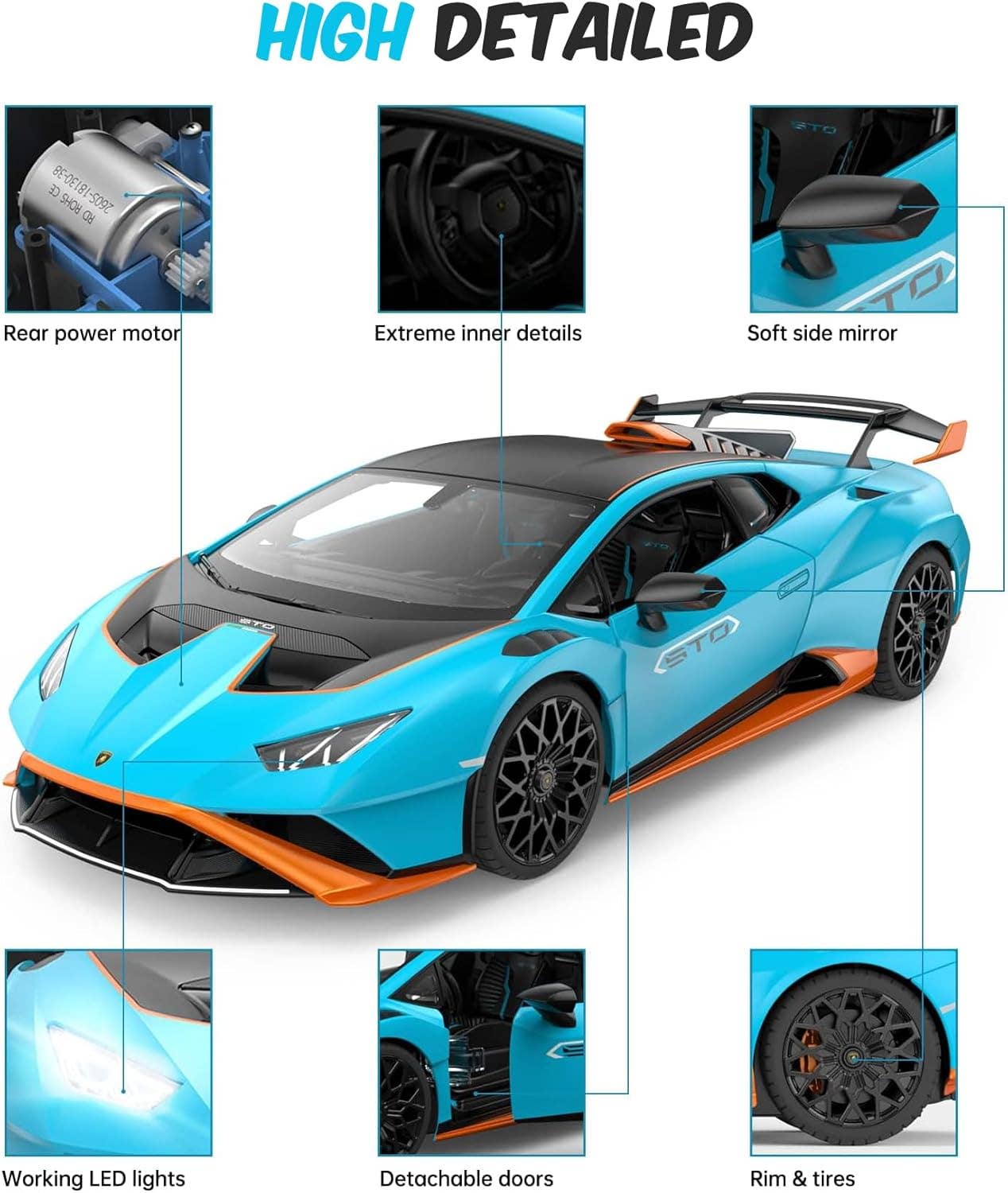 1:14 RC Lamborghini Huracan STO Remote Control Sports Car