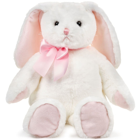 Bearington Bunny Floppy Ears White & Pink 16" Plush