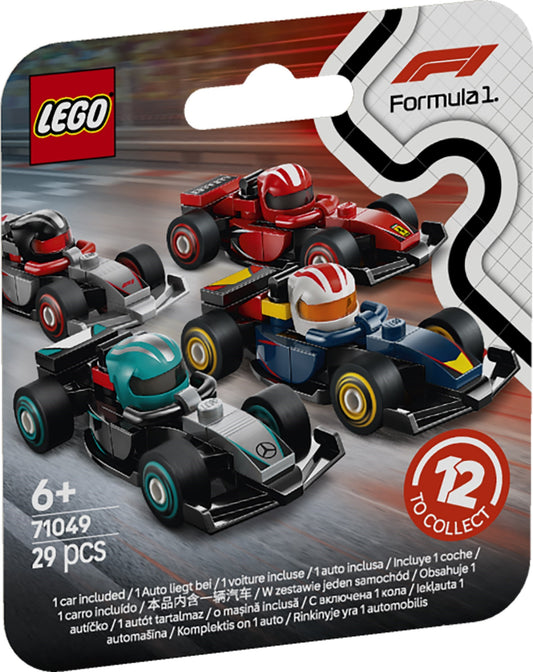 LEGO F1 Collectible Race Cars Mystery Box 71049 retail box