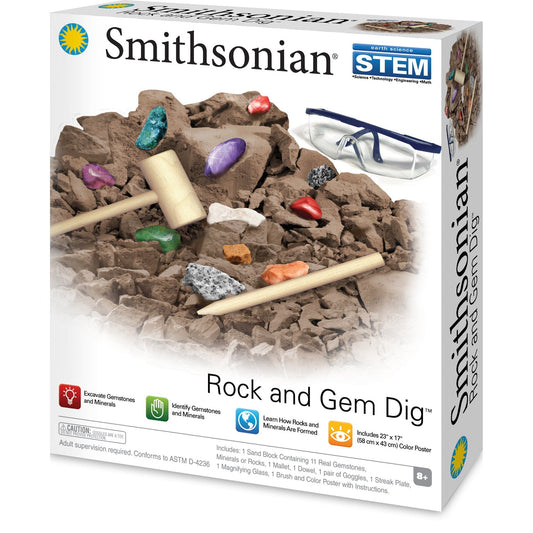 Smithsonian Rock and Gem Dig Kit
