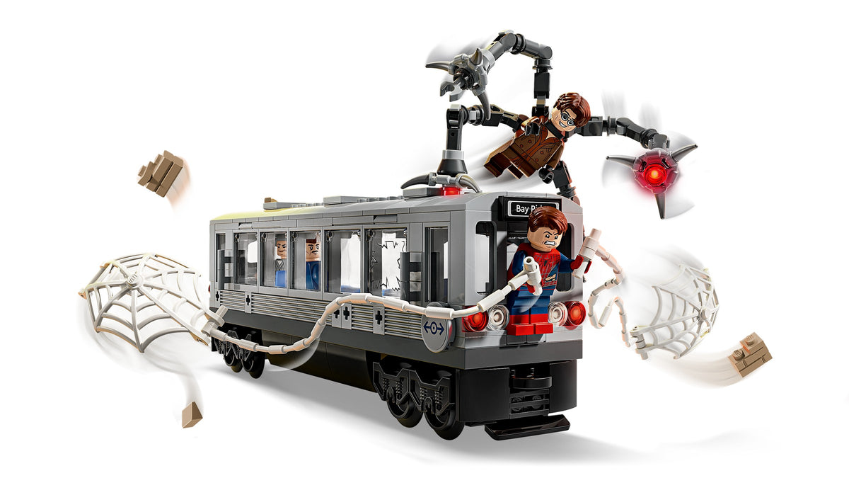 LEGO Marvel Spider-Man vs. Doc Ock Subway Train Scene (76321) detail view