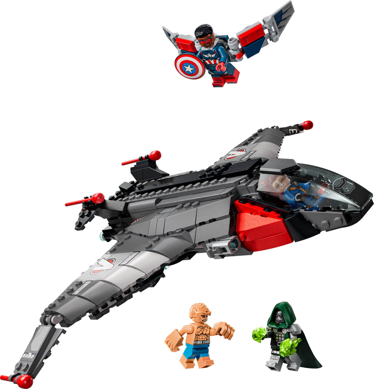LEGO Marvel Avengers: Doomsday Quinjet 76347 built model