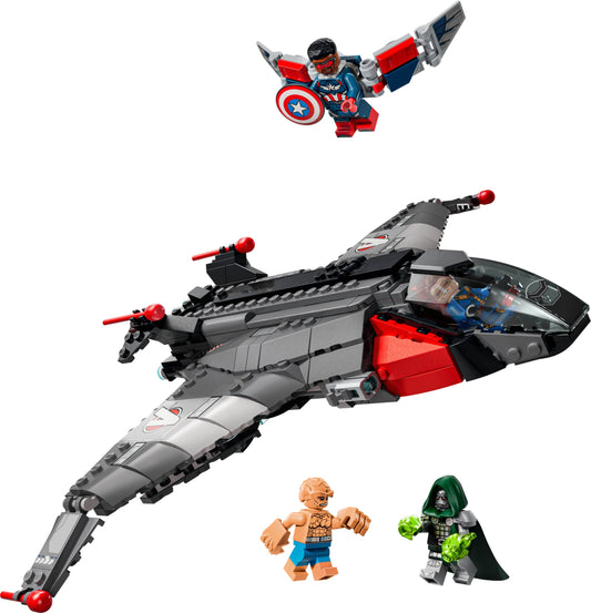 LEGO Marvel Avengers: Doomsday Quinjet 76347 built model