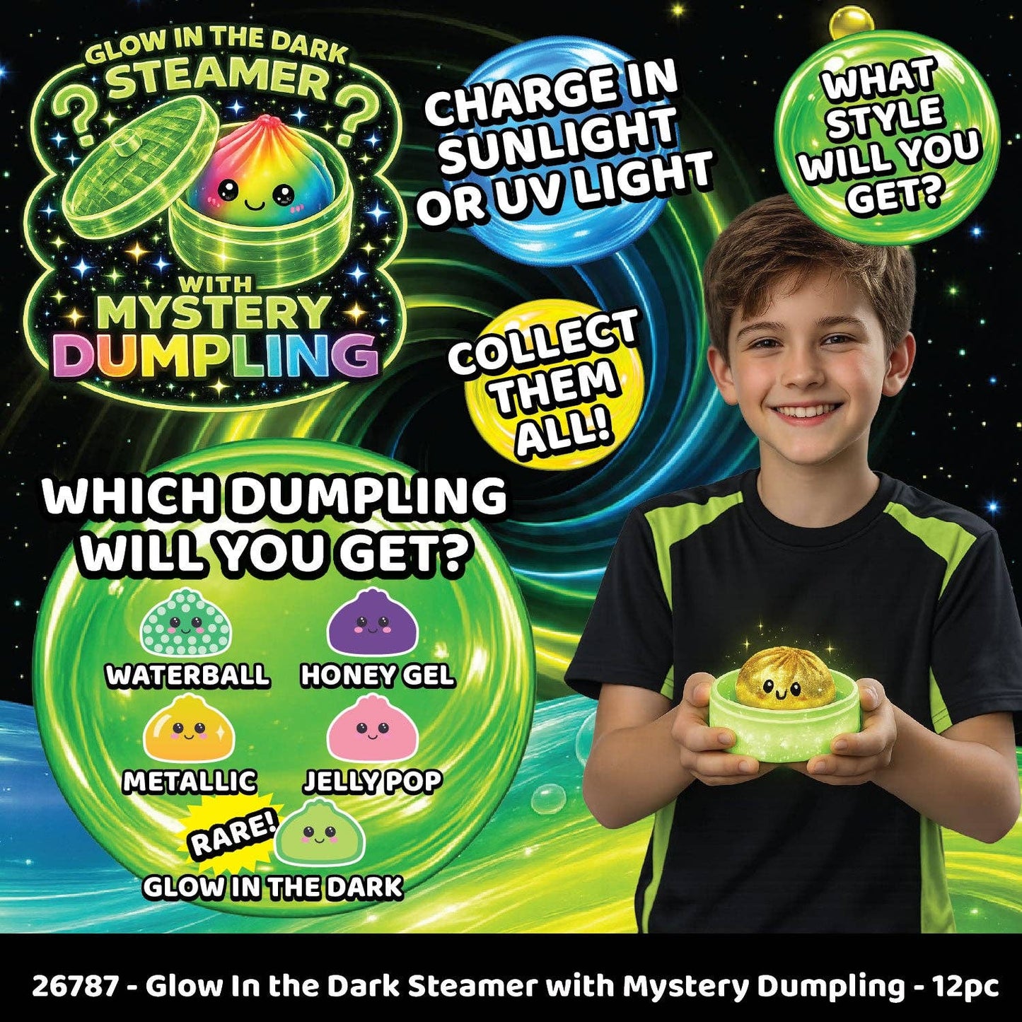 Mystery Dumpling Squishy Glow-in-the-Dark