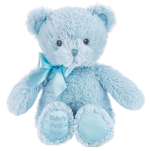 Bearington Teddy Bear Baby's First Blue 12" Plush