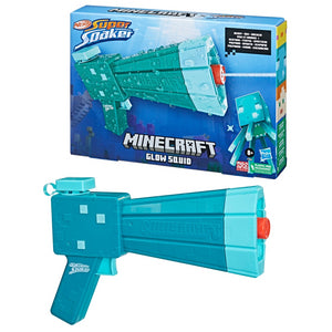 Nerf Super Soaker Minecraft Glow Squid Water Blaster