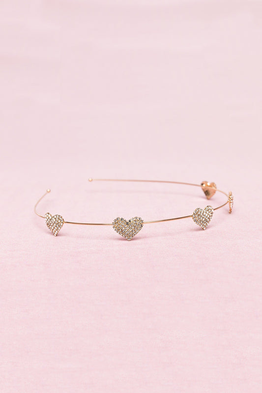 Great Pretenders Boutique Rhinestone Heart Headband (91217)