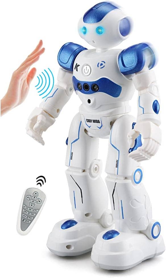 RC Robot w/Sensors and Remote Blue: Pink