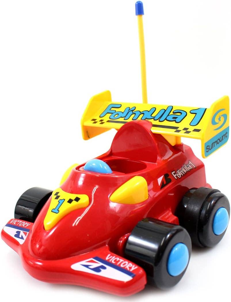 4" Cartoon RC Formula Race Car Remote Control Toy (Red): Red