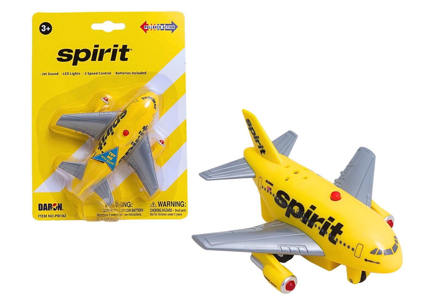 SPIRIT AIRLINES PULLBACK W/LIGHT & SOUND (**)