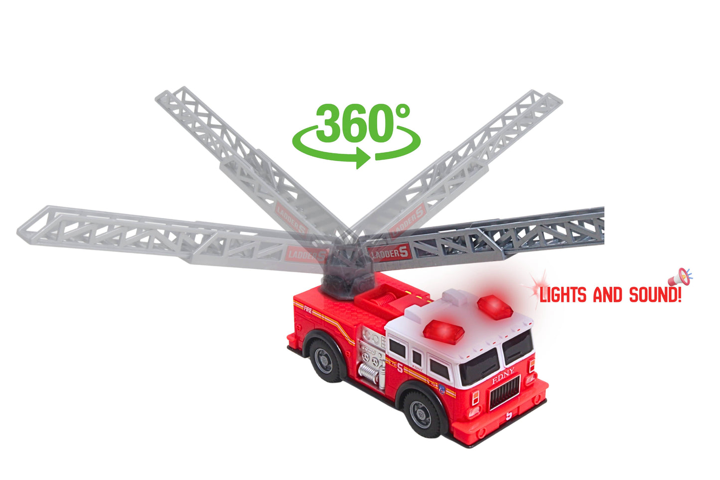 FDNY MIGHTY FIRE TRUCK W/LIGHT & SOUND