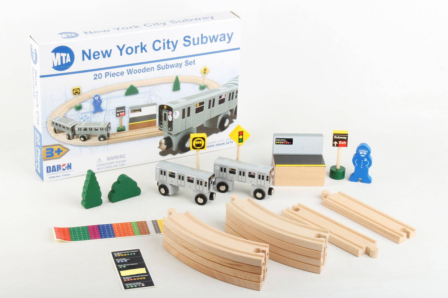 TY060 MTA WOODEN TRAIN SET
