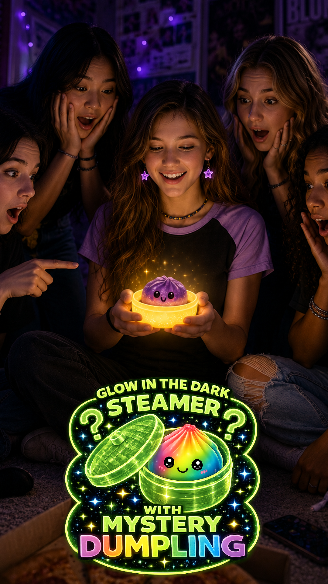 Mystery Dumpling Squishy Glow-in-the-Dark