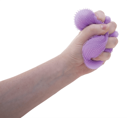 NeeDoh Fuzz Ball Flower Power velvet squish - product photo