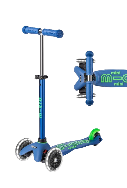 Micro Mini LED Scooter - Crystal Blue