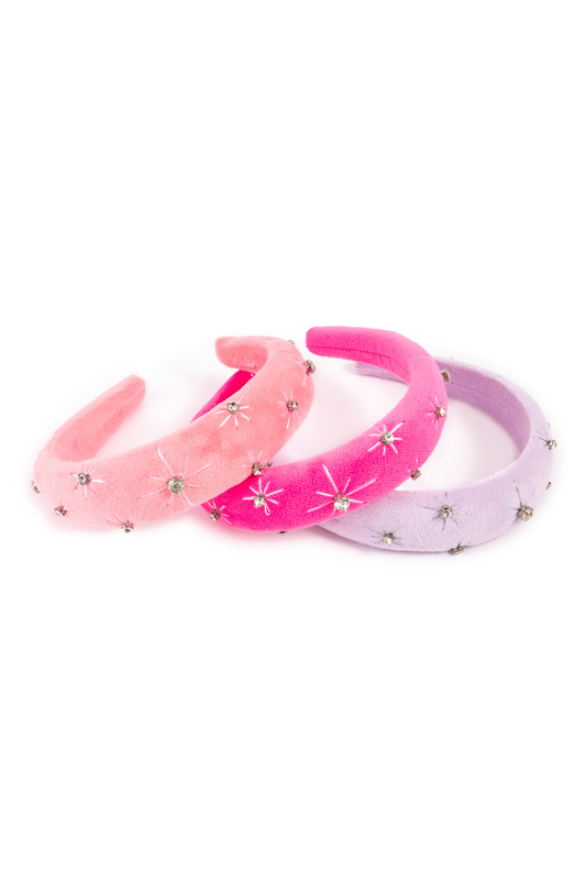 Great Pretenders Boutique Starburst Velvet Headband, Assorted (91224)