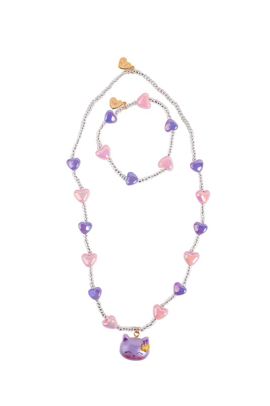 Great Pretenders Lovely Kitty Necklace & Bracelet Set, 2pc (86184)