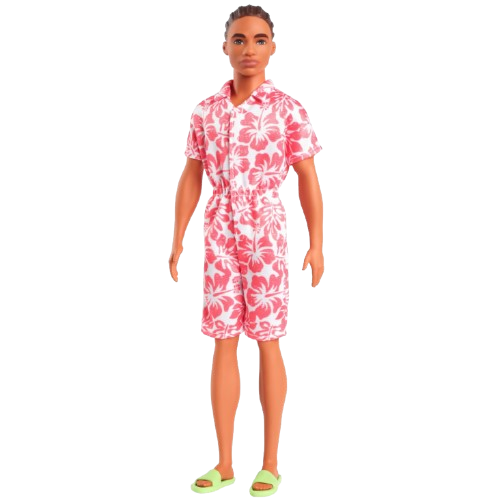 Barbie Fashionistas Ken Doll #235 in Hawaiian Print Jumpsuit (HYT99)