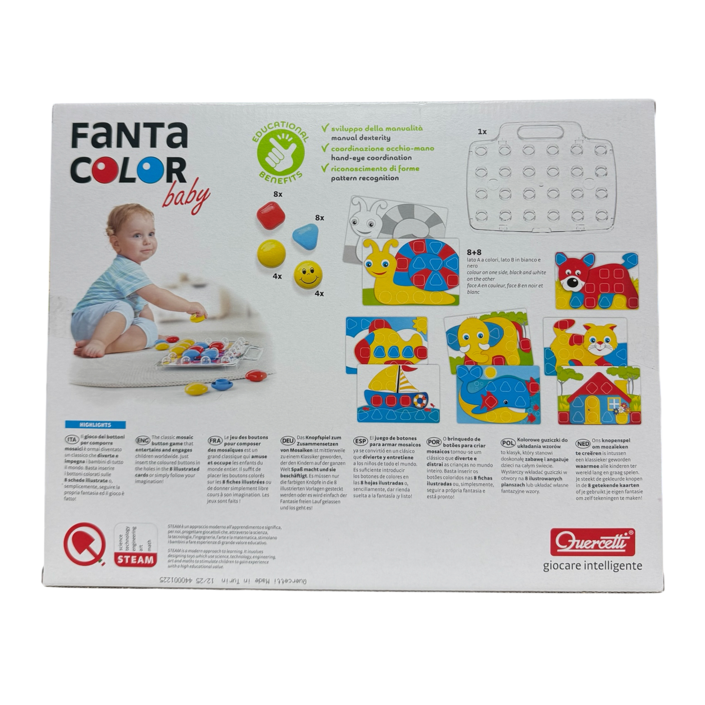 Quercetti Fantacolor Baby 33 pcs