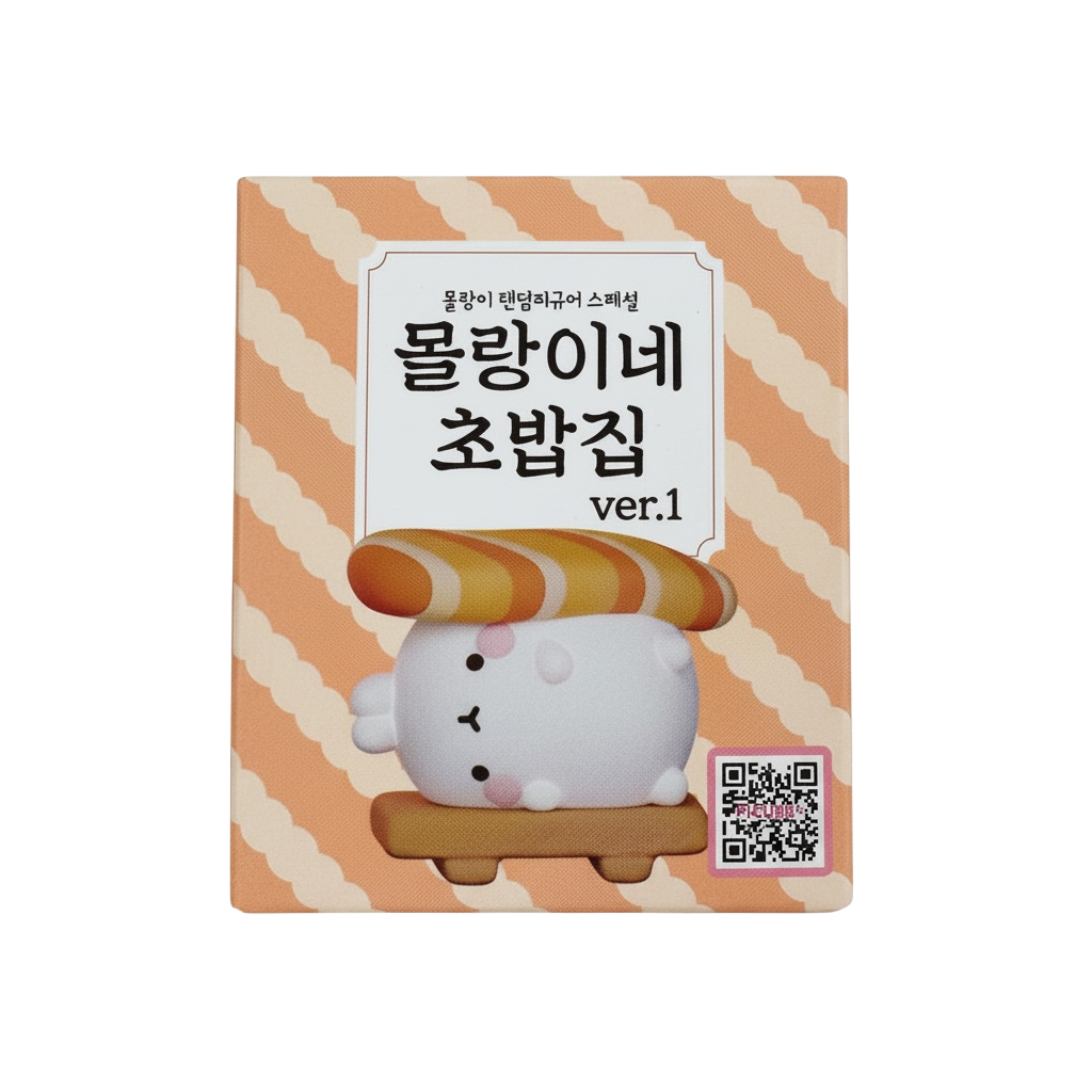 Molang's Sushi Shop Random Figure Deco Toy