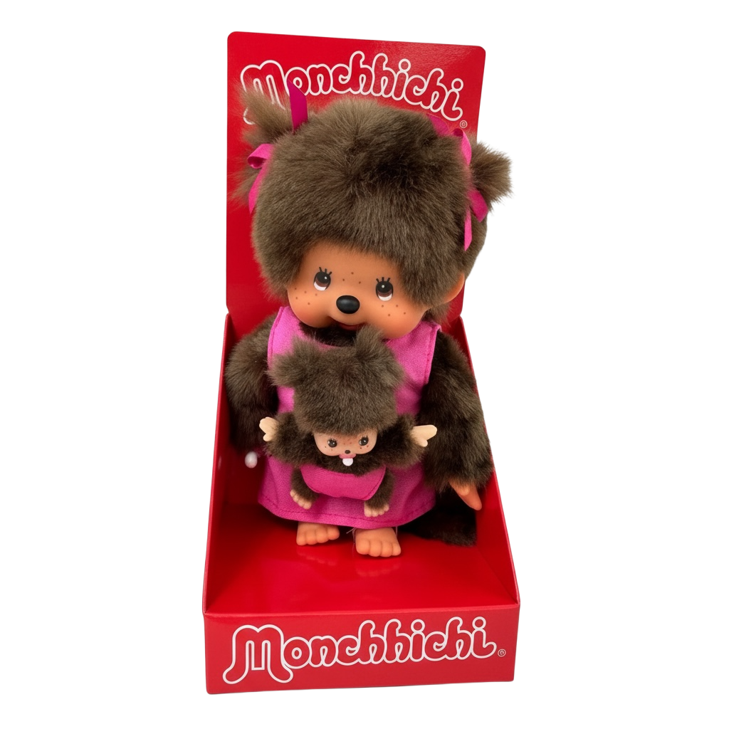 Monchhichi Mother Care Plush Toy - Pink