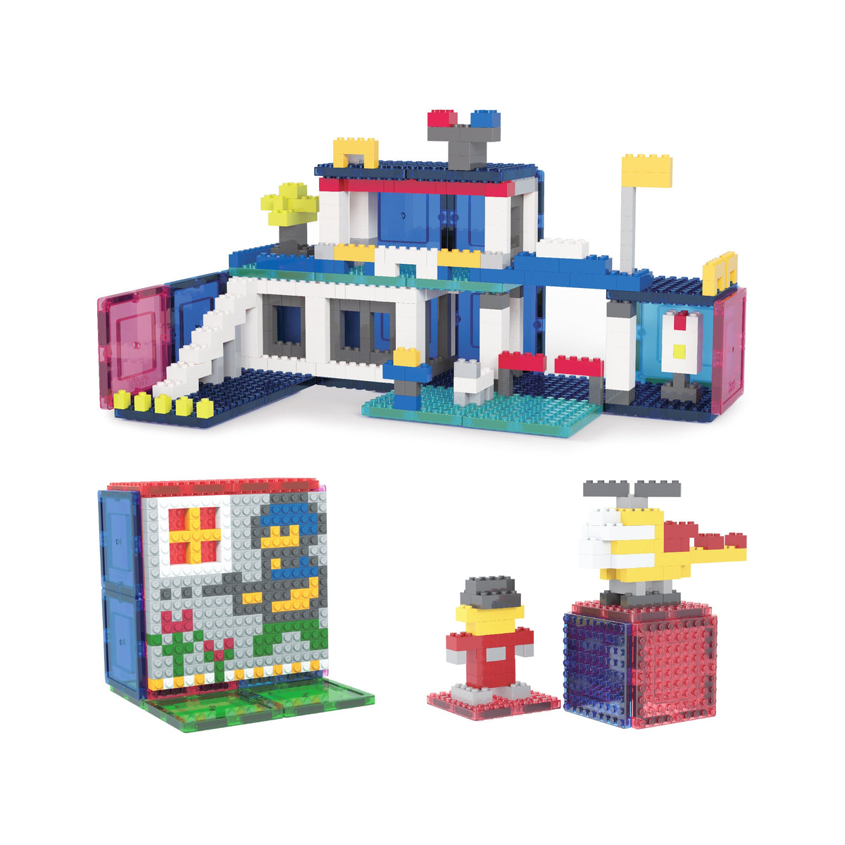 PicassoTiles 512pc Magnetic Tile and Building Brick Set