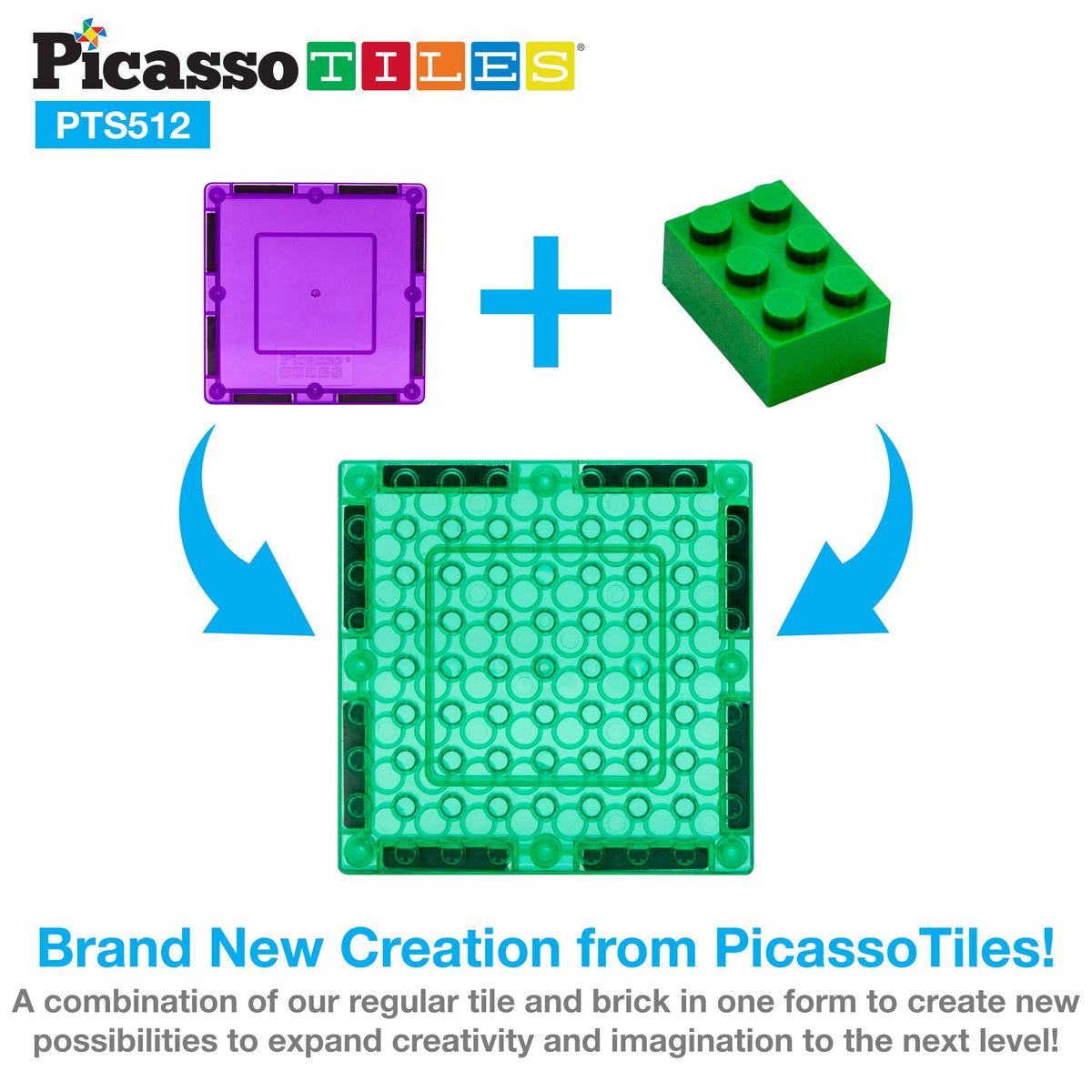 PicassoTiles 512pc set - build