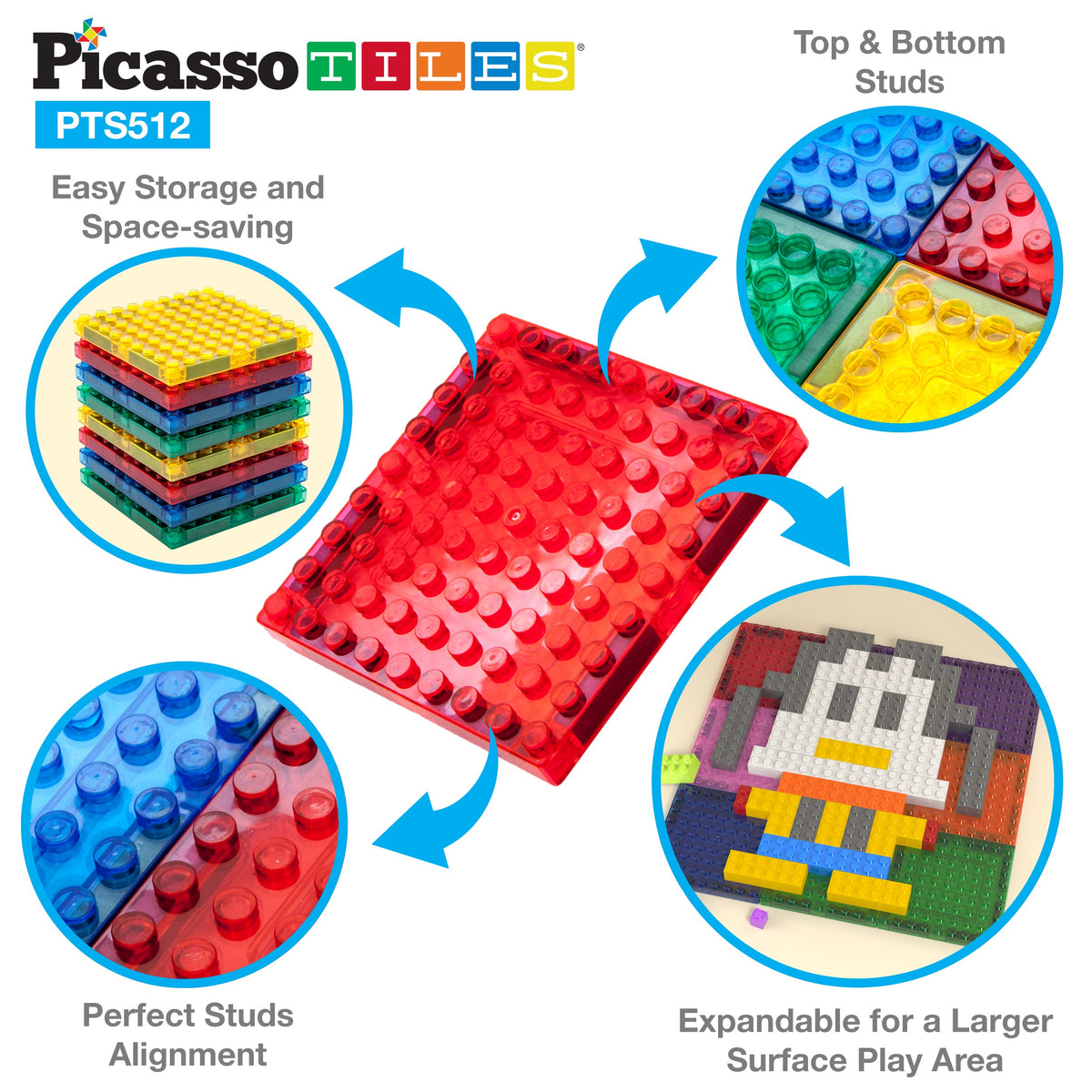 PicassoTiles 512pc set in play