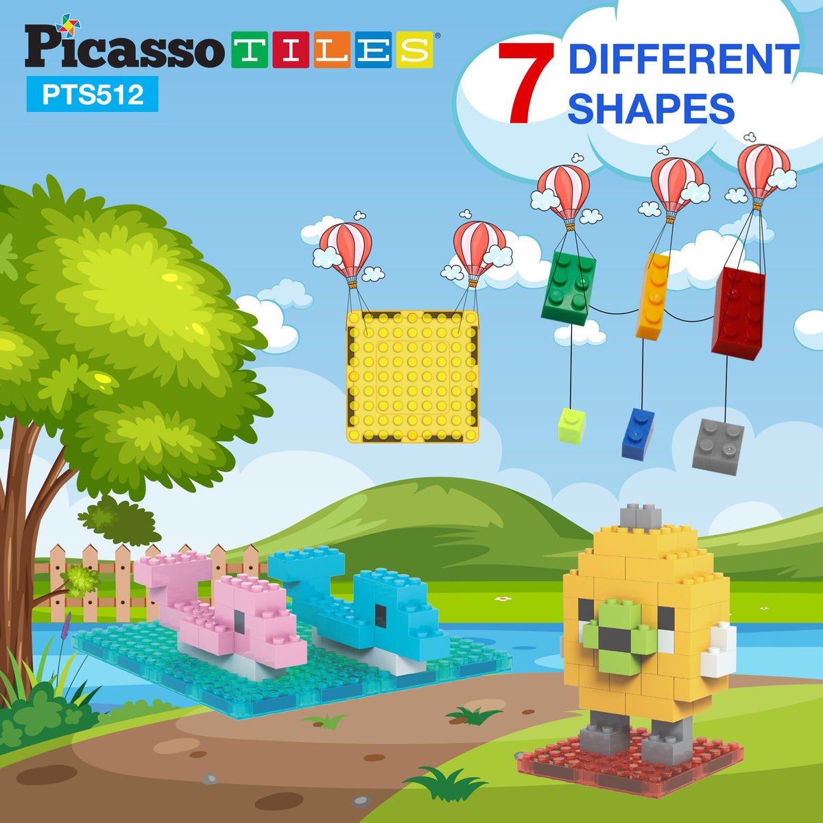 PicassoTiles 512pc set - detail