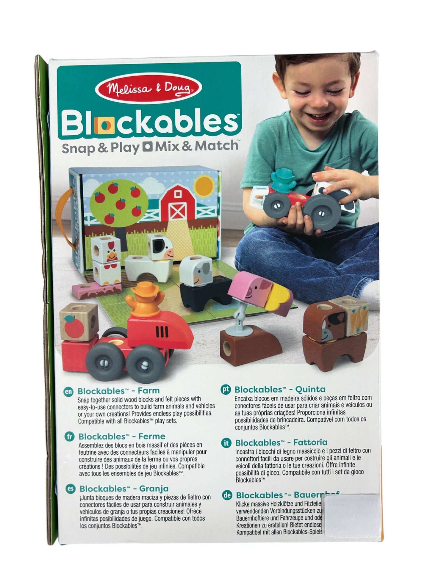 Melissa & Doug Blockables Farm 56 Piece Play Set 50278