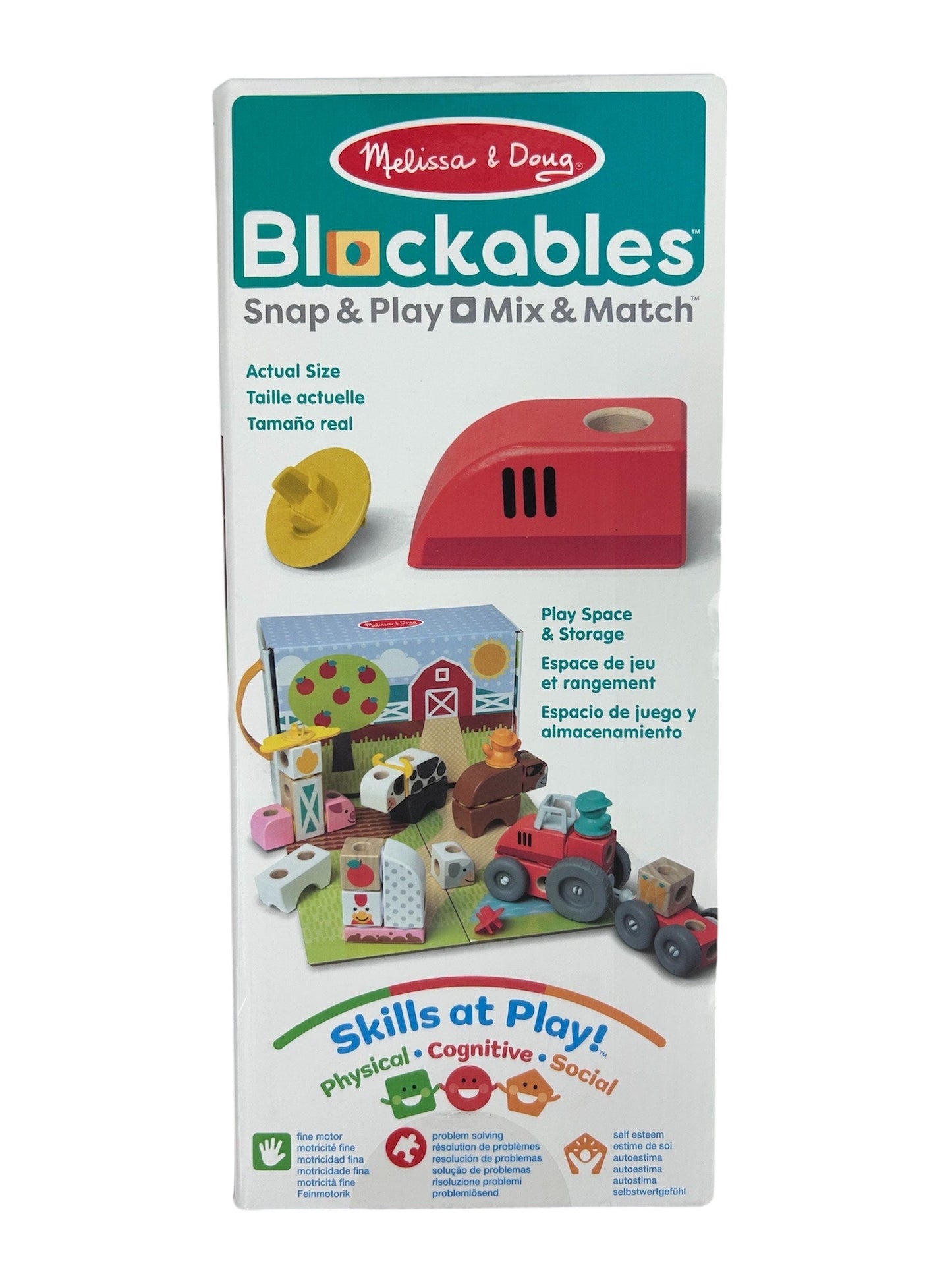 Melissa & Doug Blockables Farm 56 Piece Play Set 50278