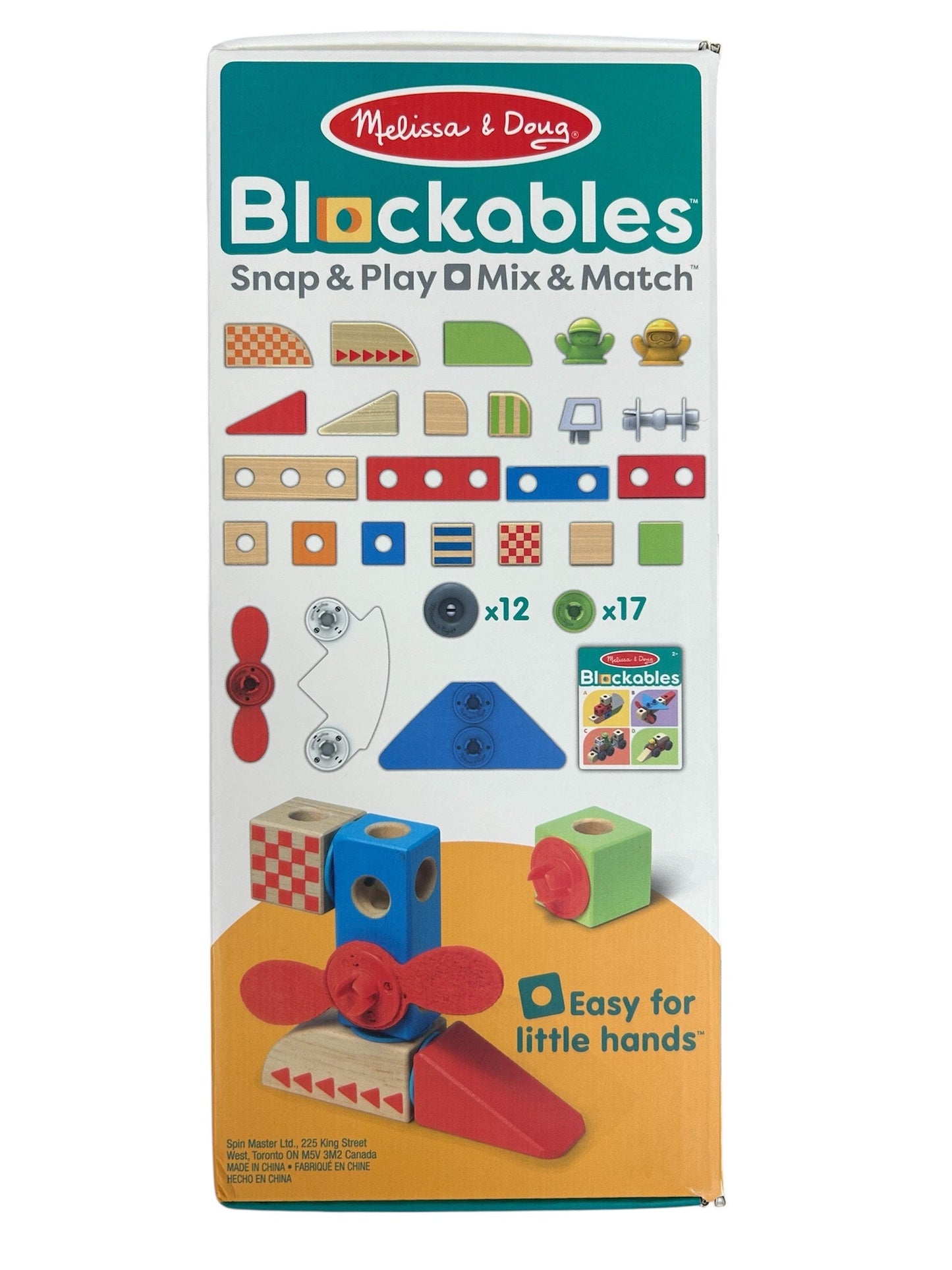 Melissa & Doug Blockables Vehicles 54 Piece Play Set 50277 LJ51107