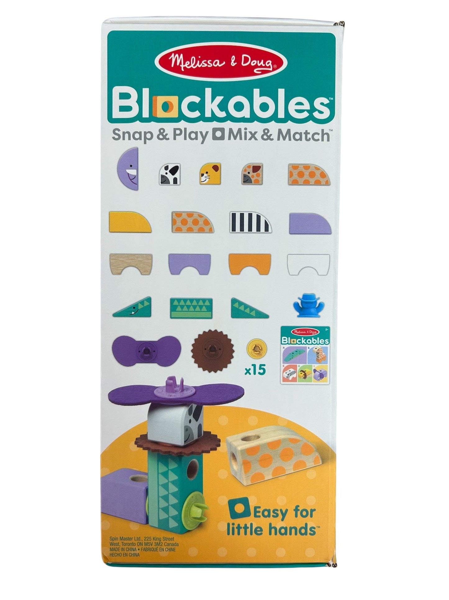 Melissa & Doug Blockables Safari 34 Piece Play Set 50171 LJ51105