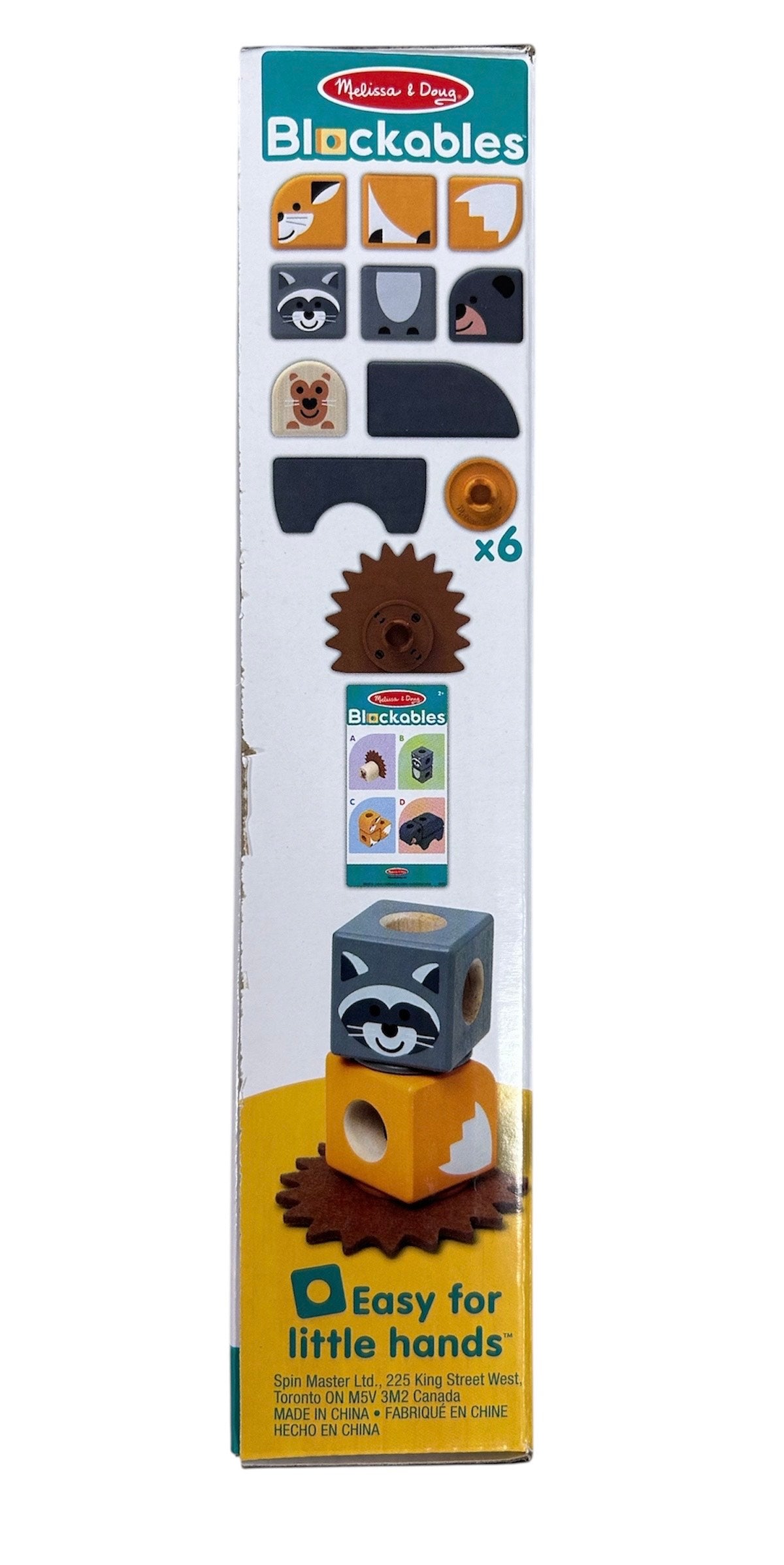 Melissa & Doug Blockables Woodland Friends 16 Piece Play Set 50421 LJ51202