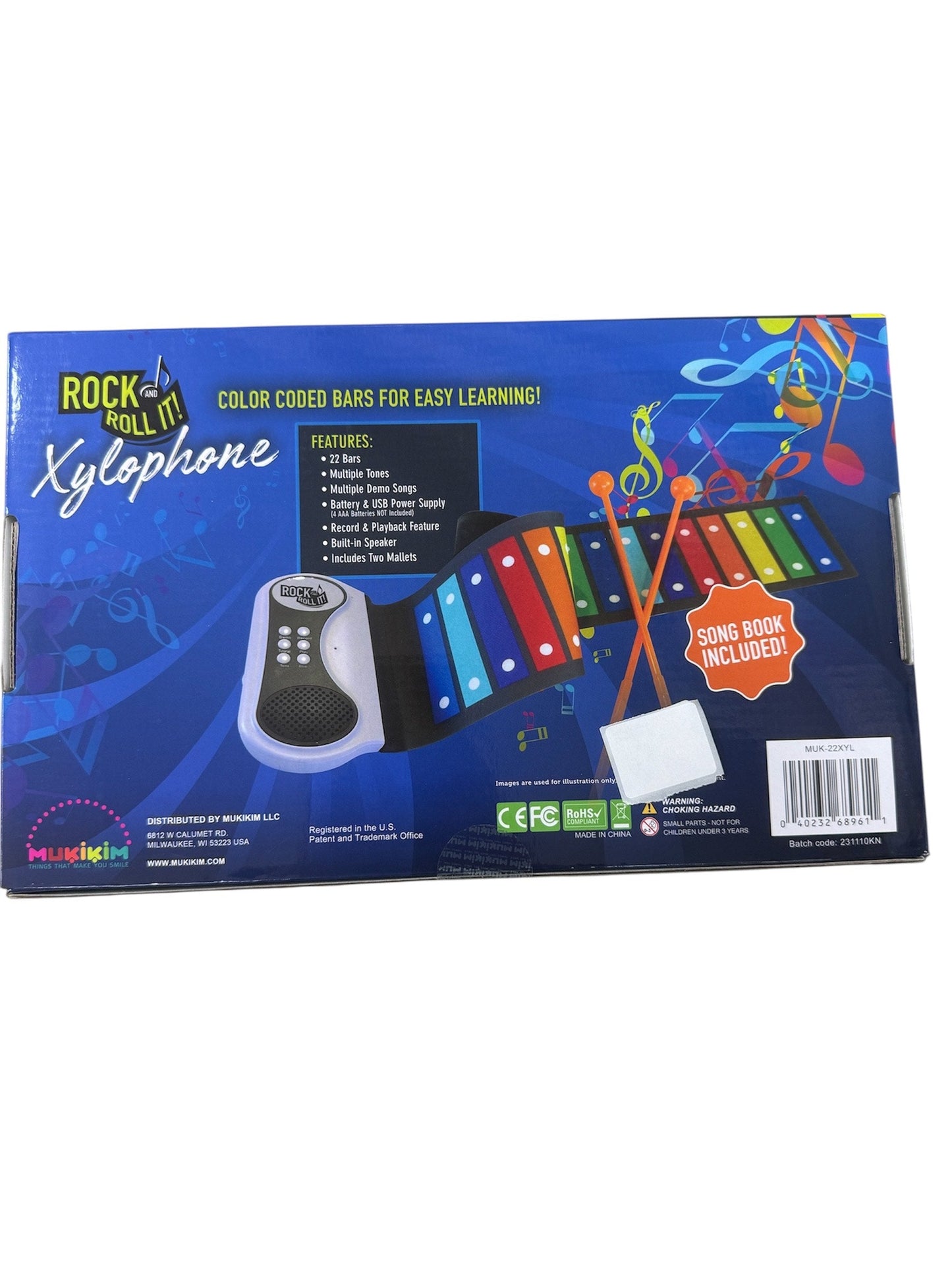 Mukikim Rock And Roll It Xylophone MUK-22XYL MKKMUK22XYL