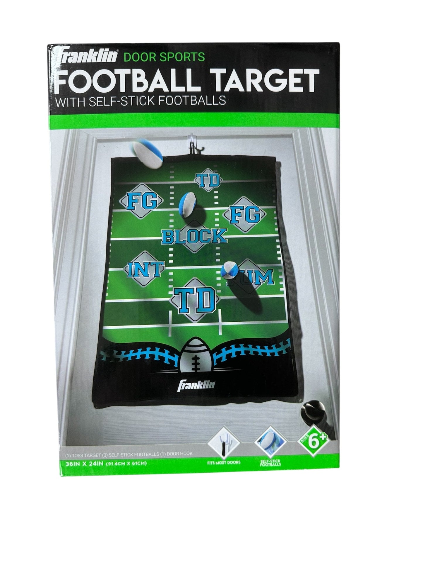 Franklin Sports Football Target With Self-Stick Footballs 7230526360