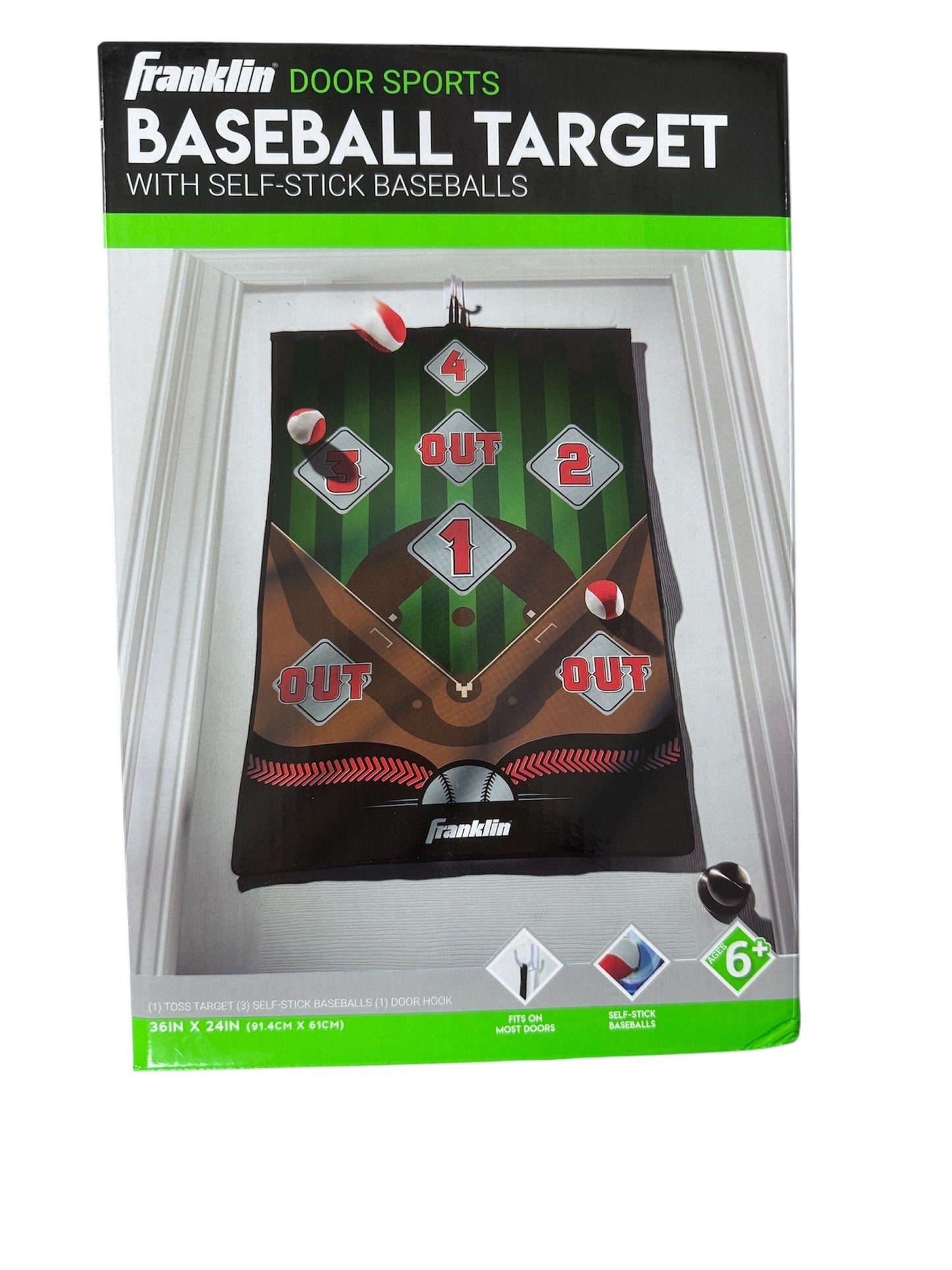 Franklin Sports Baseball Target With Self-Stick Baseballs 7240626360