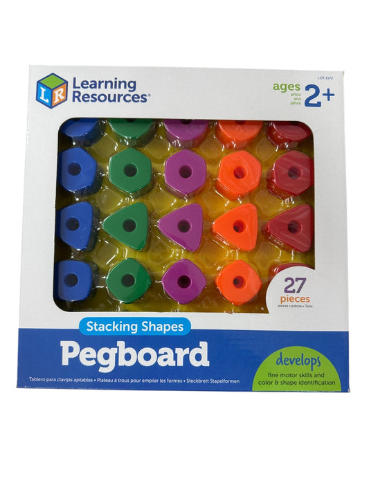 Learning Resources Stacking Shapes Pegboard LER 1572